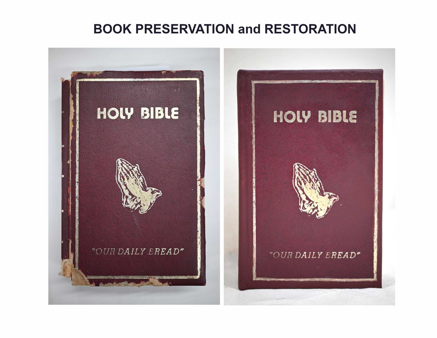 Book Preservation and Restoration Services - Before and After Projects