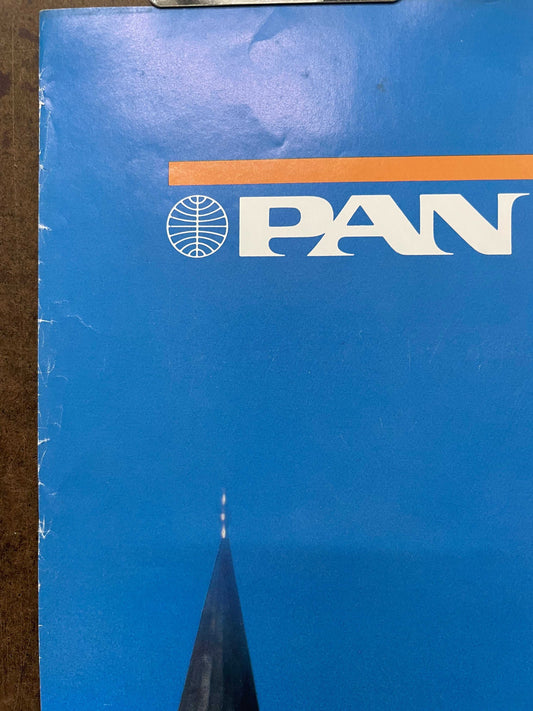 (P-417) Istanbul, vintage Pan Am airline travel poster, 1983 - HAPPIEST KID FINDS - Museum-quality antique and vintage posters, original art, preservation and restoration