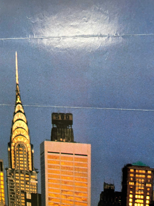 (P-401) New York, vintage Pan Am airline travel poster, 1983 - HAPPIEST KID FINDS - Museum-quality antique and vintage posters, original art, preservation and restoration
