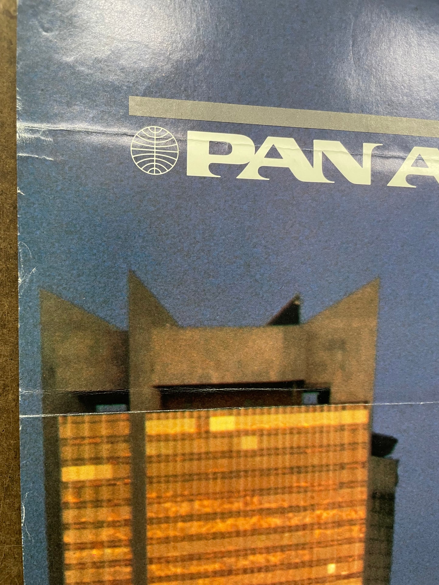 (P-401) New York, vintage Pan Am airline travel poster, 1983