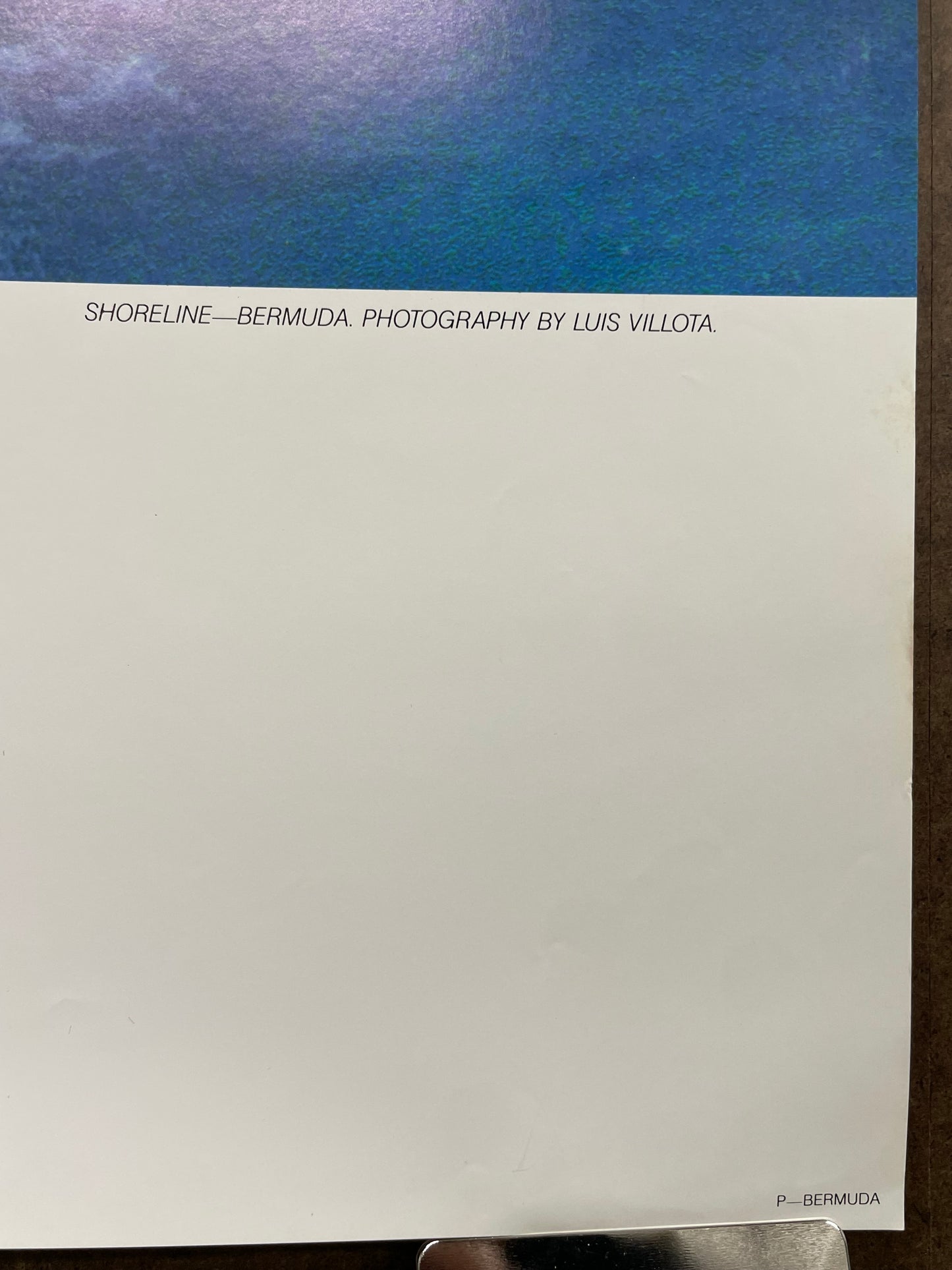 (P-BERMUDA) Bermudes, affiche de voyage vintage de la compagnie aérienne Pan Am, 1987
