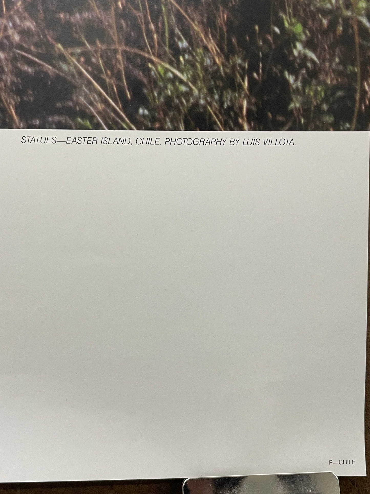 (P-CHILE) Chile, vintage Pan Am airline travel poster, 1987