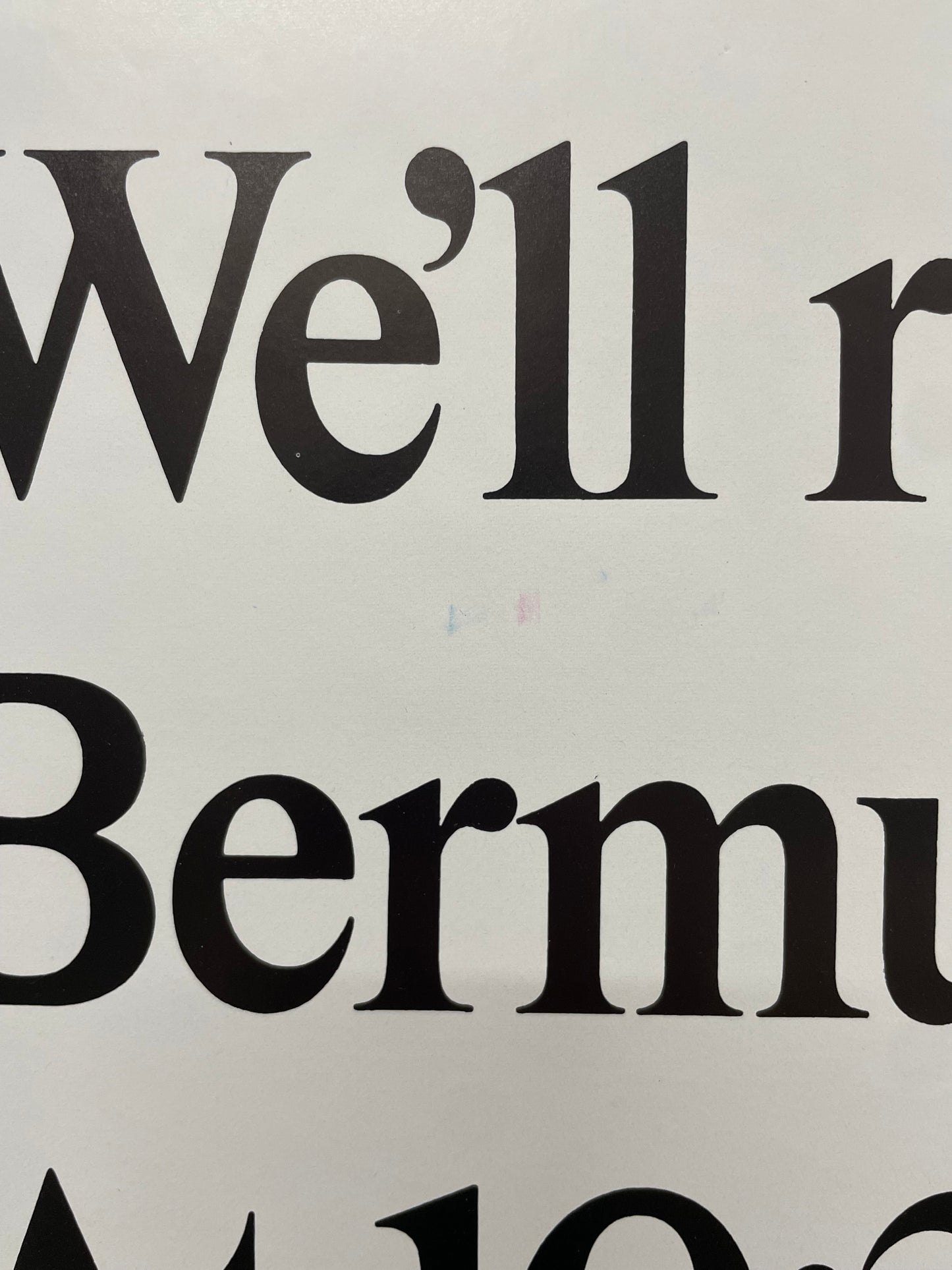 We'll Race You to Bermuda Any Day. At 10:30 am or 5:30 pm. vintage Pan Am airline travel poster, c.1960