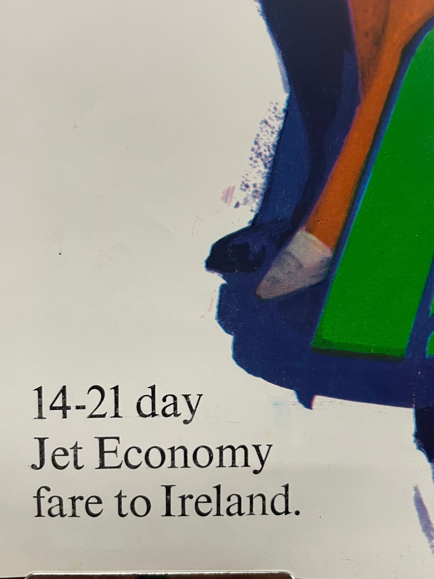 Fancy Europe This Spring - 14-21 day Jet Economy Fare to Ireland, vintage Pan Am airline travel poster, c.1960