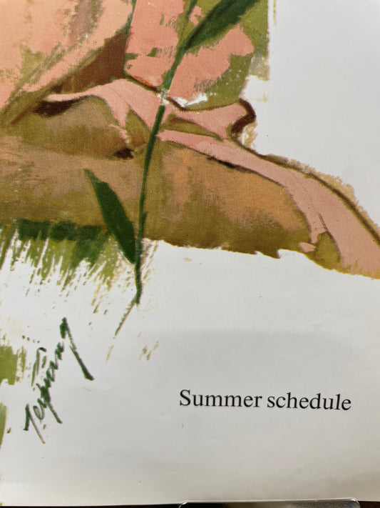 Play Hookey With US. We Take Off for Europe as Many as 13 Times a Day. Summer Schedule. vintage Pan Am airline travel poster, c.1960 - HAPPIEST KID FINDS - Museum-quality antique and vintage posters, original art, preservation and restoration