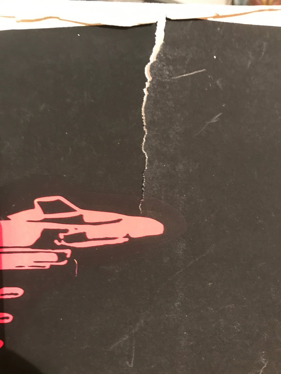 Chicken Little tenía razón, póster vintage serigrafiado antibélico con luz negra, 1968