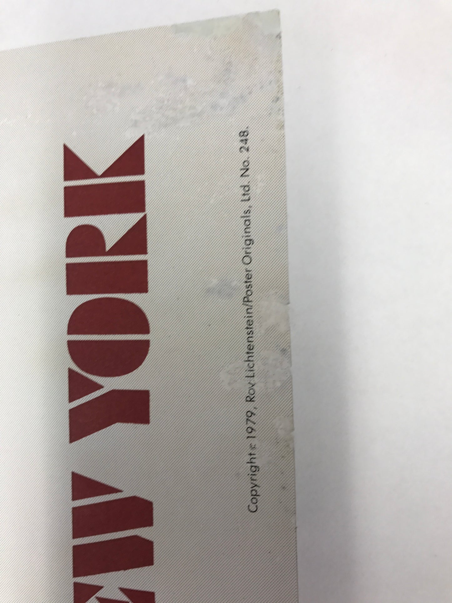 “Saliendo” de Roy Lichtenstein, Leo Castelli, 1979