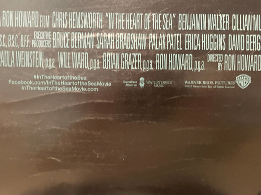 In the Heart of the Sea, original (double-sided) Teaser Film Poster, 2015 - HAPPIEST KID FINDS - Museum-quality antique and vintage posters, original art, preservation and restoration