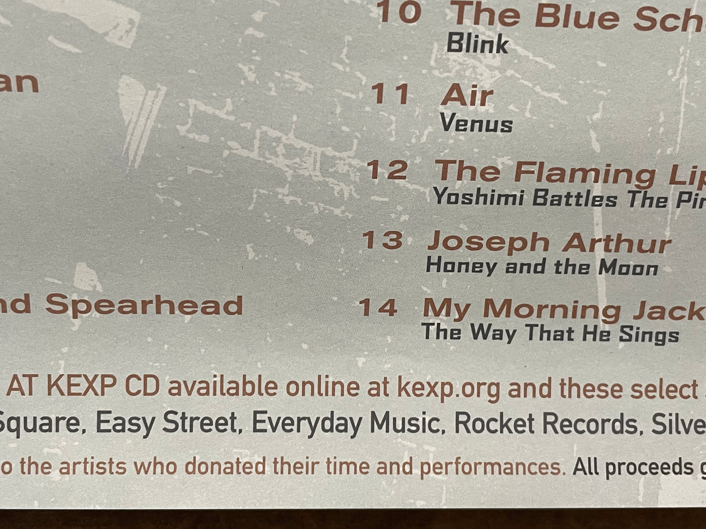 Live at KEXP, Vol.1 Radio station recordings album promo poster, 2005