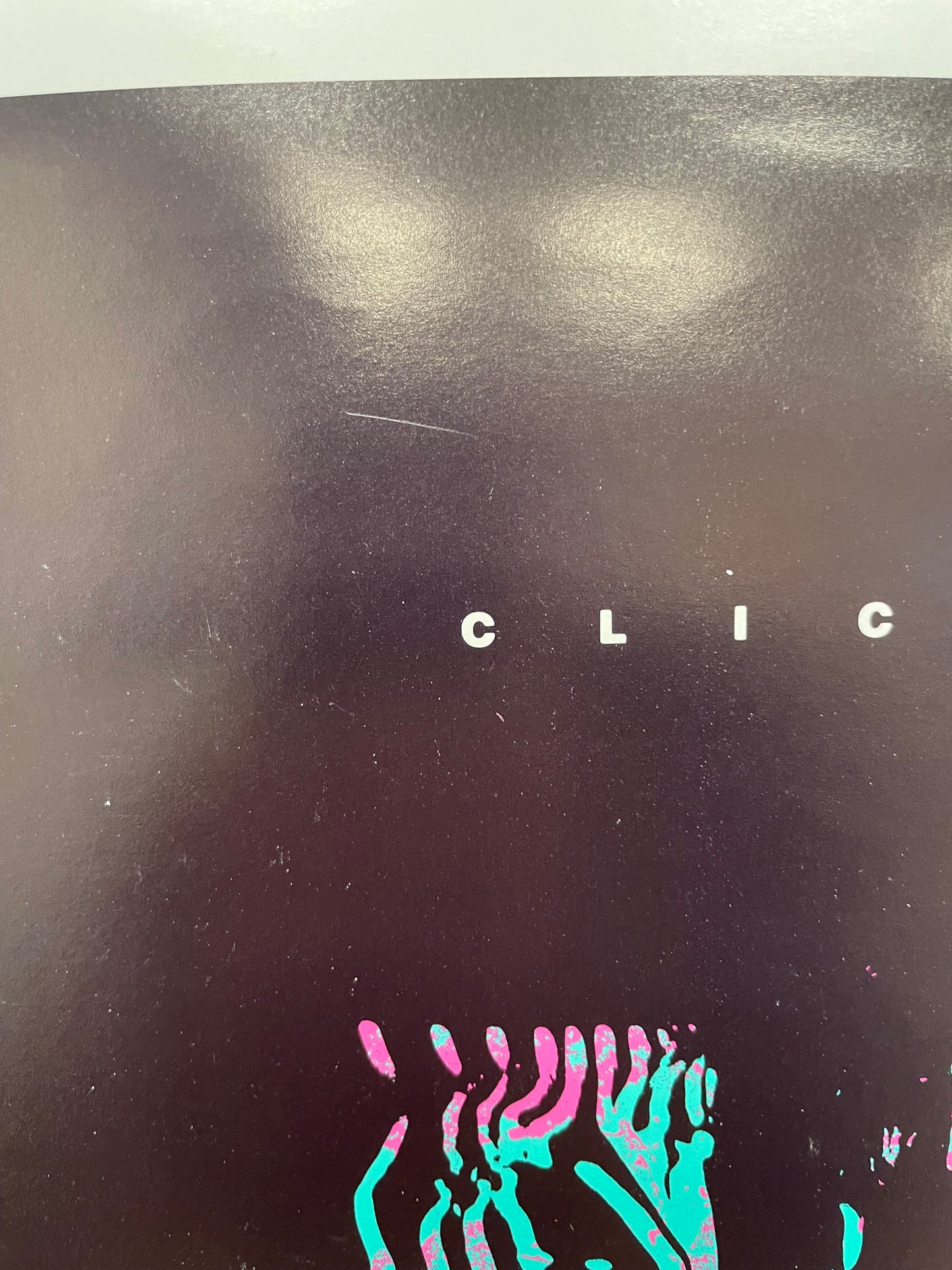 Click Click “Rorschach Testing”, vintage album promo poster, 1988