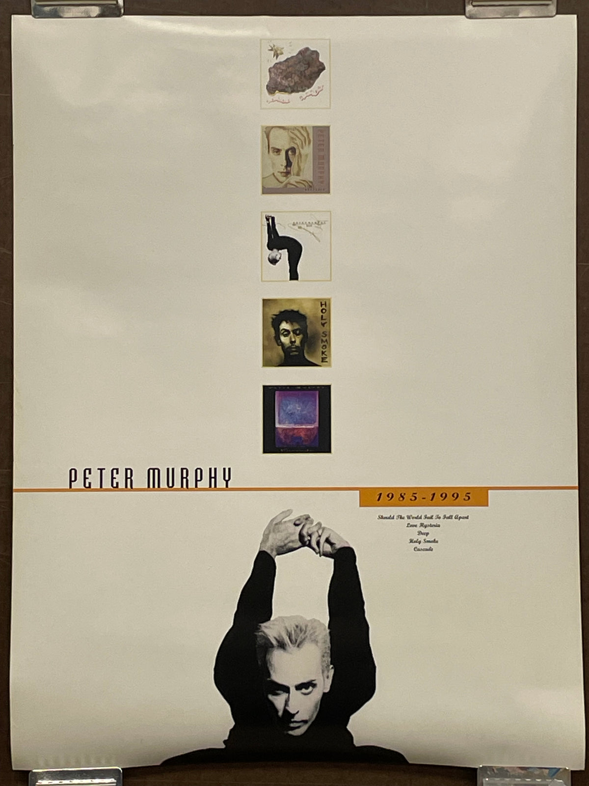 THE BEST OF PETER MURPHY 1985-1995, double-sided promo poster, 2000 - HAPPIEST KID FINDS - Museum-quality antique and vintage posters, original art, preservation and restoration