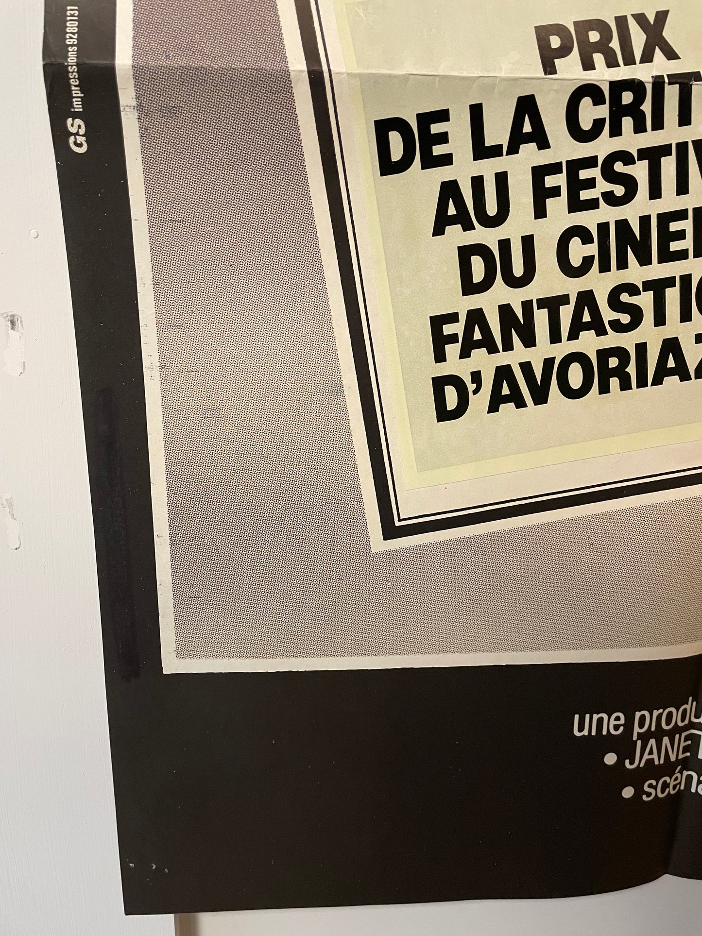 La niebla, póster de la película de estreno en Francia, 1980