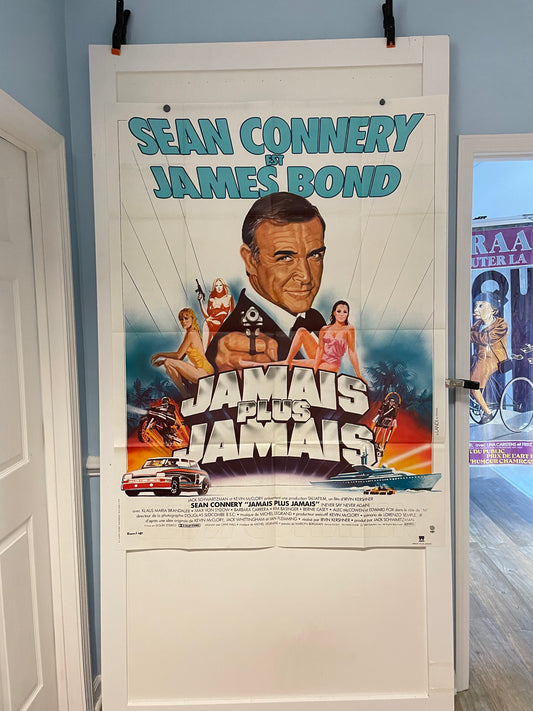 Never Say Never Again, French Release Movie Poster, 1983 - HAPPIEST KID FINDS - Museum-quality antique and vintage posters, original art, preservation and restoration