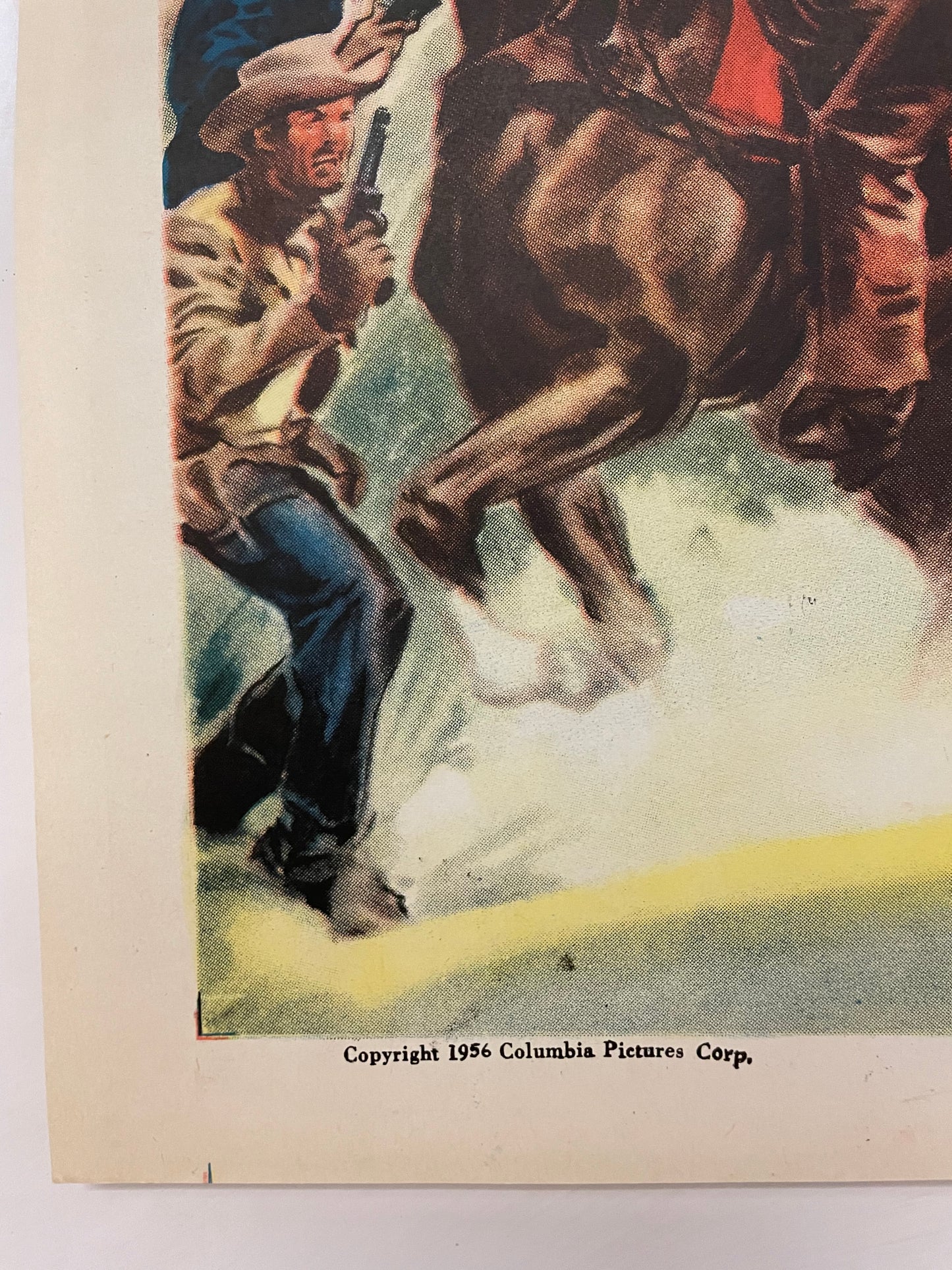 Abriendo el camino terrestre, n.° 6, Rifles Redskins, póster teatral vintage original, c. 1956