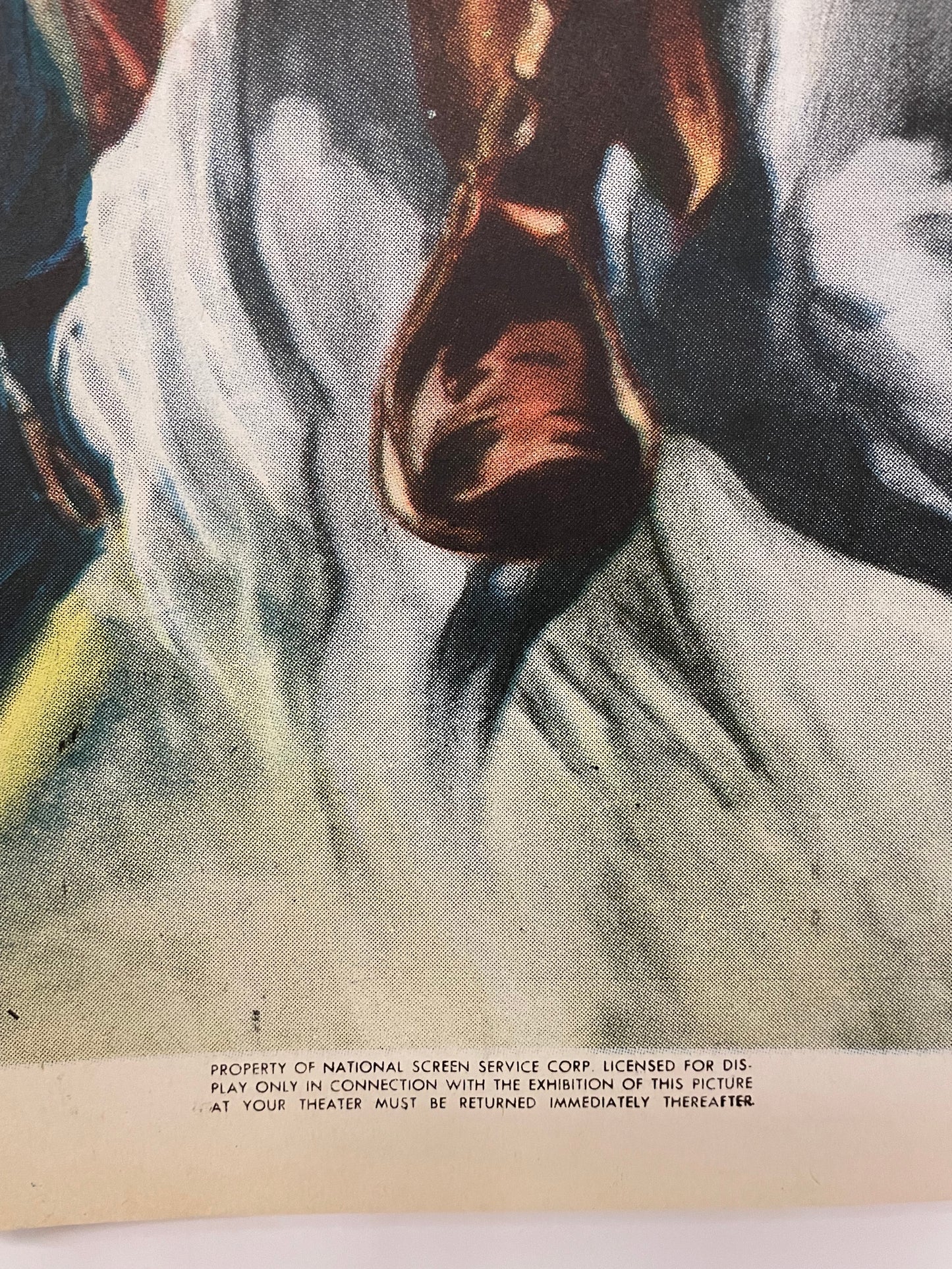 Abriendo el camino terrestre, n.° 6, Rifles Redskins, póster teatral vintage original, c. 1956