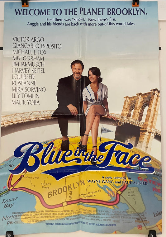 Blue in the Face Vintage Film Poster 1995 | Happiest Kid Finds Happiest Kid Finds