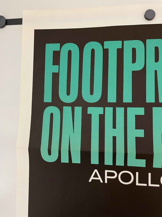 Footprints on the Moon Apollo 11 Vintage Documentary Poster 1969 | Happiest Kid Finds