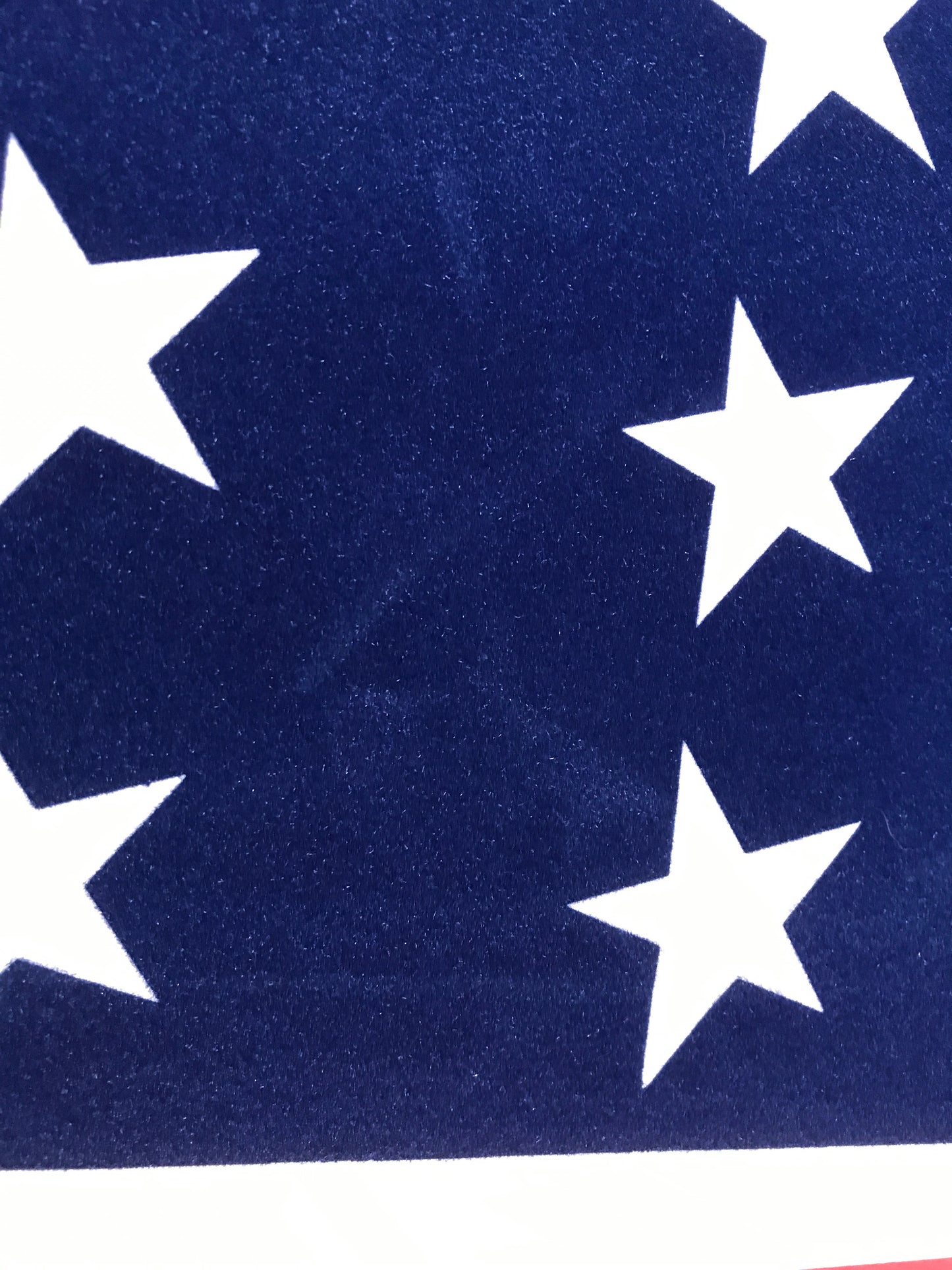 Peace flag, vintage flocked blacklight poster, 1971