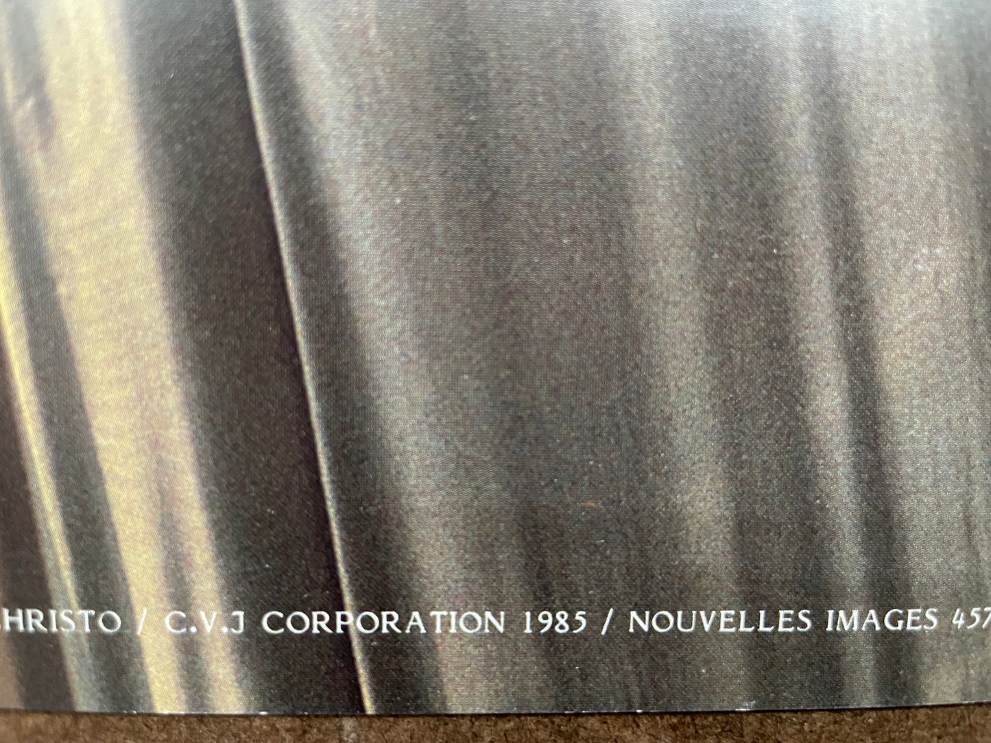 Christo - Le Pont Neuf Empaquette, (square format) vintage commercial poster, 1985