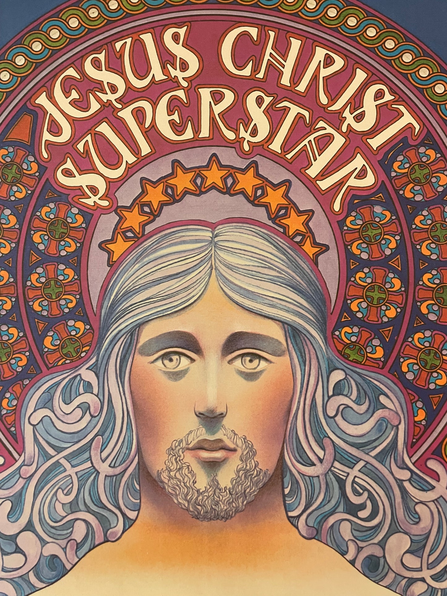 Jesus Christ Superstar, Original Vintage Broadway Promotional Poster, 1971