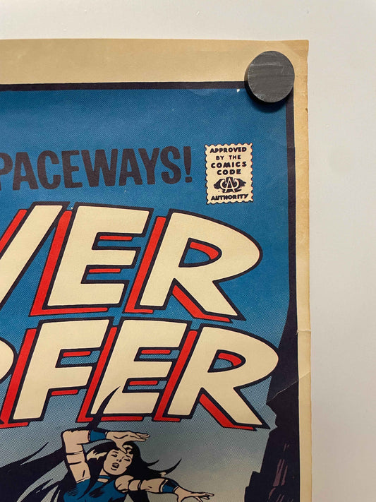 Silver Surfer Jim Steranko Original Vintage Marvel Promo Poster c.1970 | Happiest Kid Finds