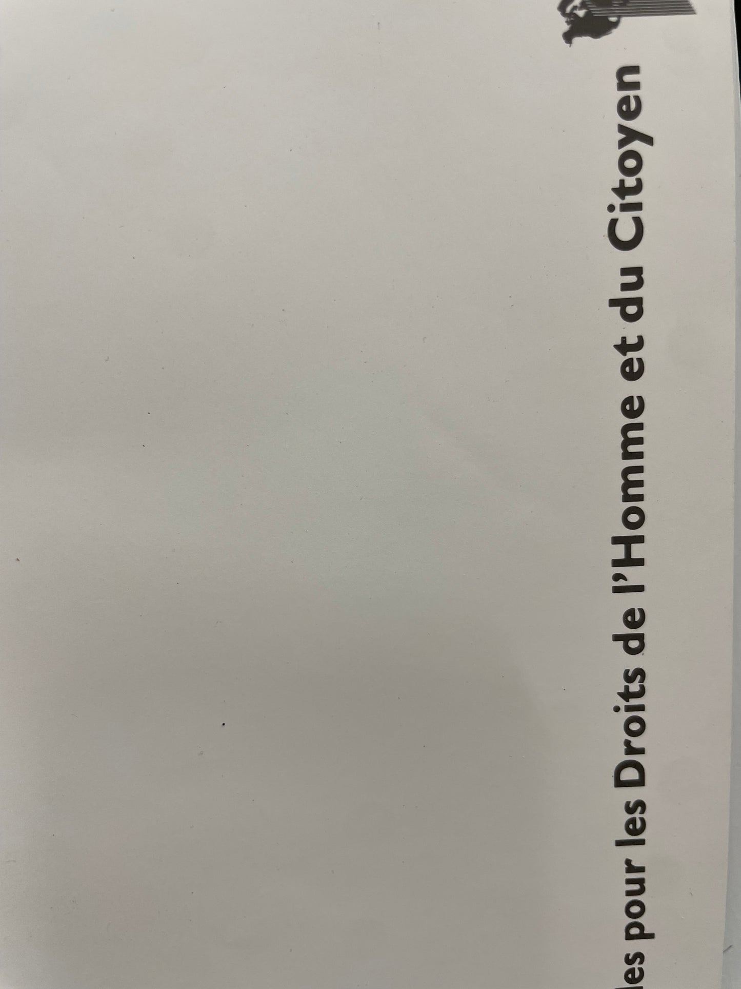 vintage French special poster, Declaration of Human Rights, 1989