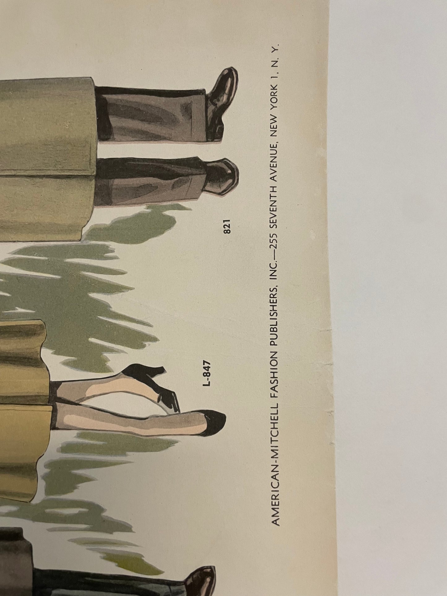 Men's Modes, Spring and Summer 1950 , vintage fashion poster