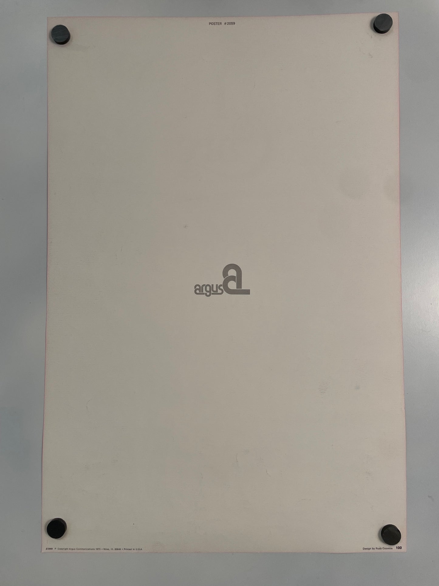 I Care, affiche de motivation Argus Communications 1975, conçue par Russ Coombs #2059