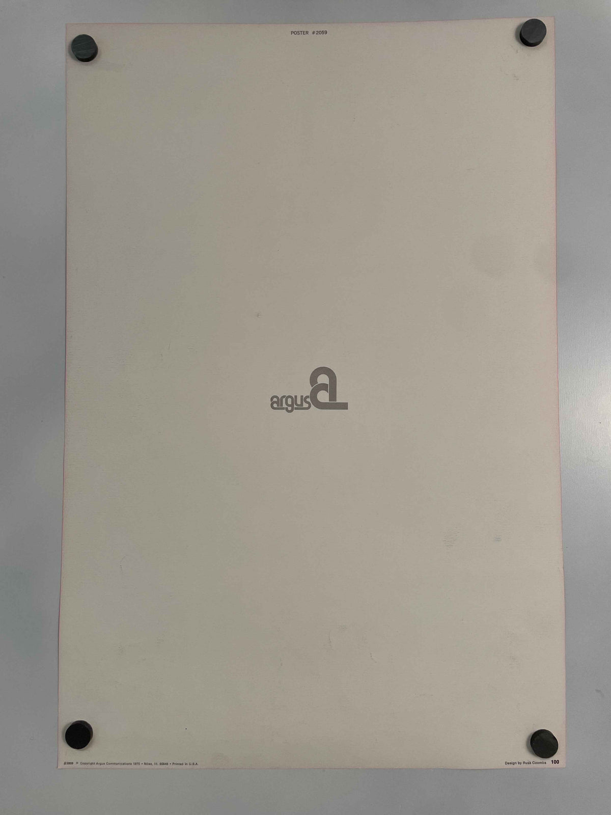 I Care, Argus Communications Motivational Poster 1975, designed by Russ Coombs #2059