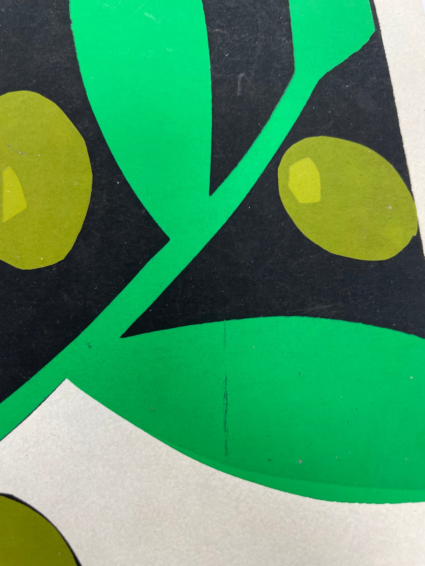 Dove for Peace, vintage silk screen poster by Robert Heitmann for Tiber Press, 1969