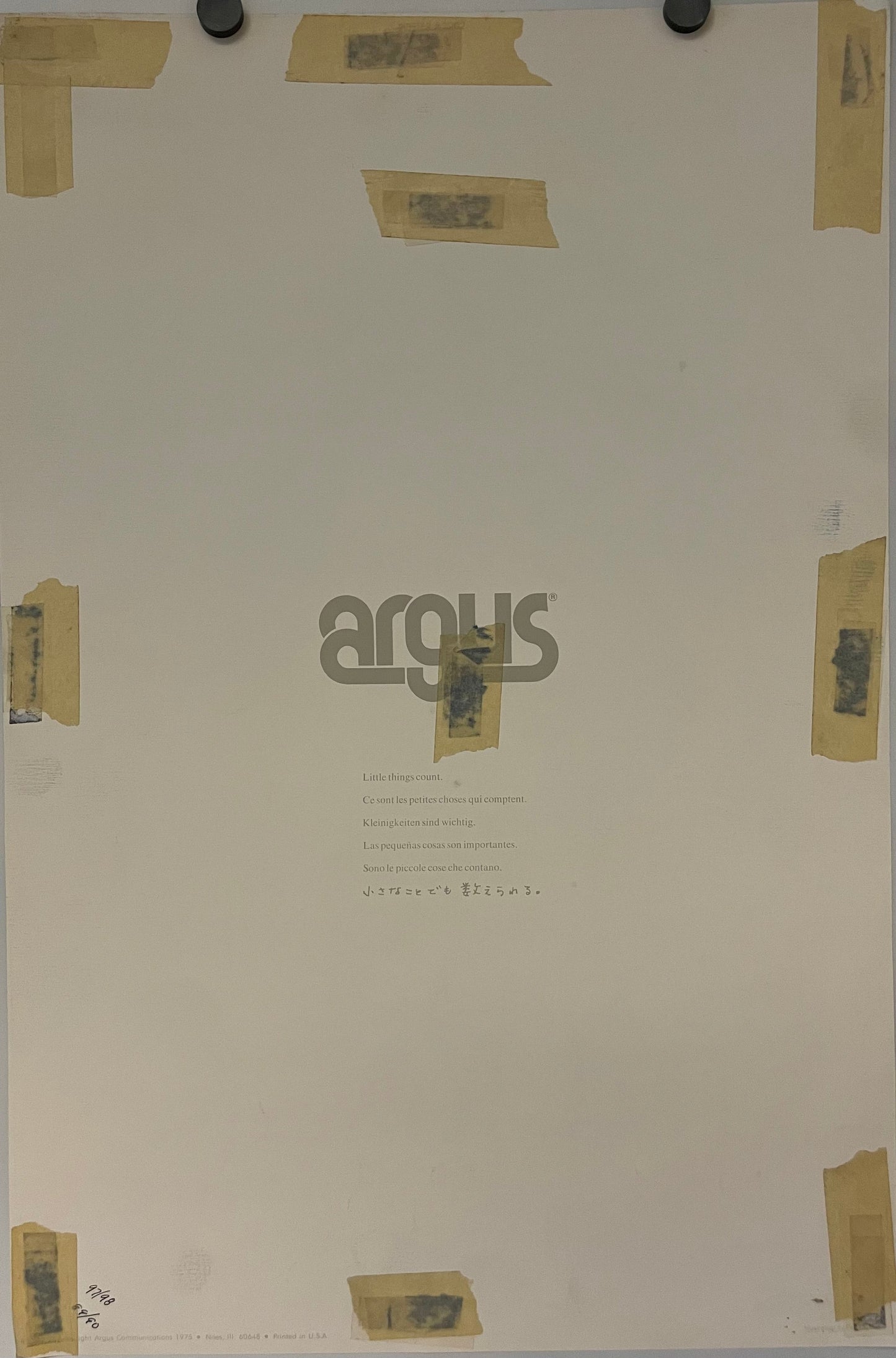 Little Things Count, Argus Communications Poster, 1975 Happiest Kid Finds