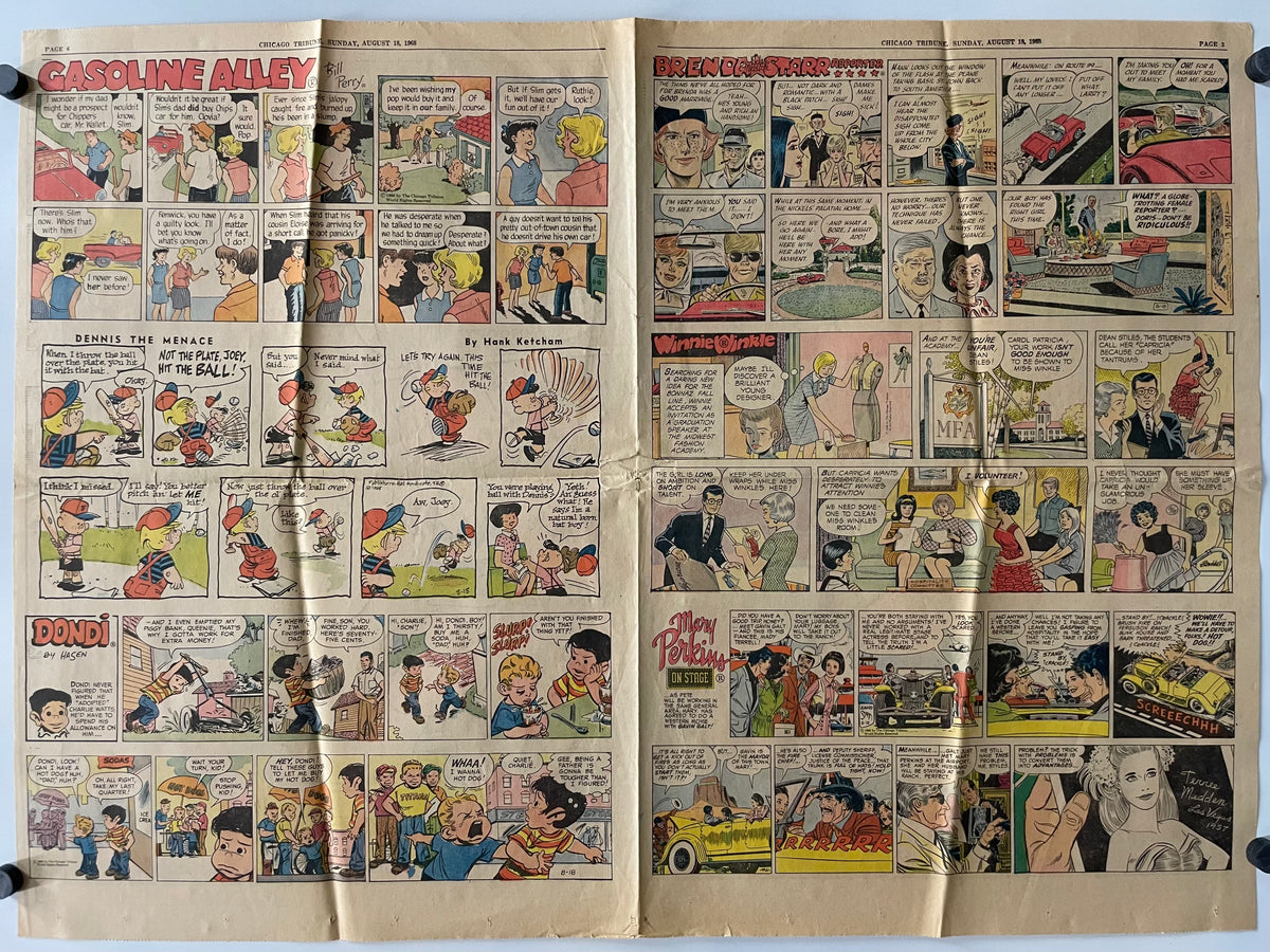 Peanuts The Gang Hang-Up Vintage Comics Poster 1968 | Happiest Kid Finds