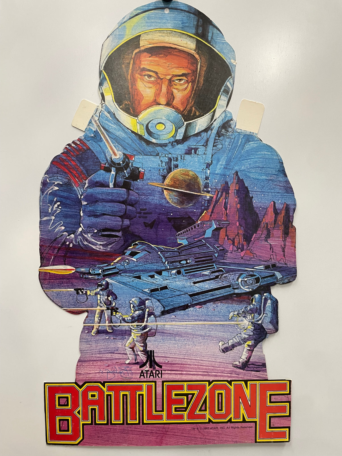 vintage Battlezone - Atari video game die cut promotion 1982 | Happiest Kid Finds