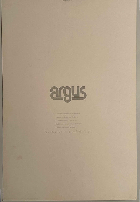 "Love Does Not Dominate; It Cultivates" Vintage Argus Poster | Happiest Kid Finds