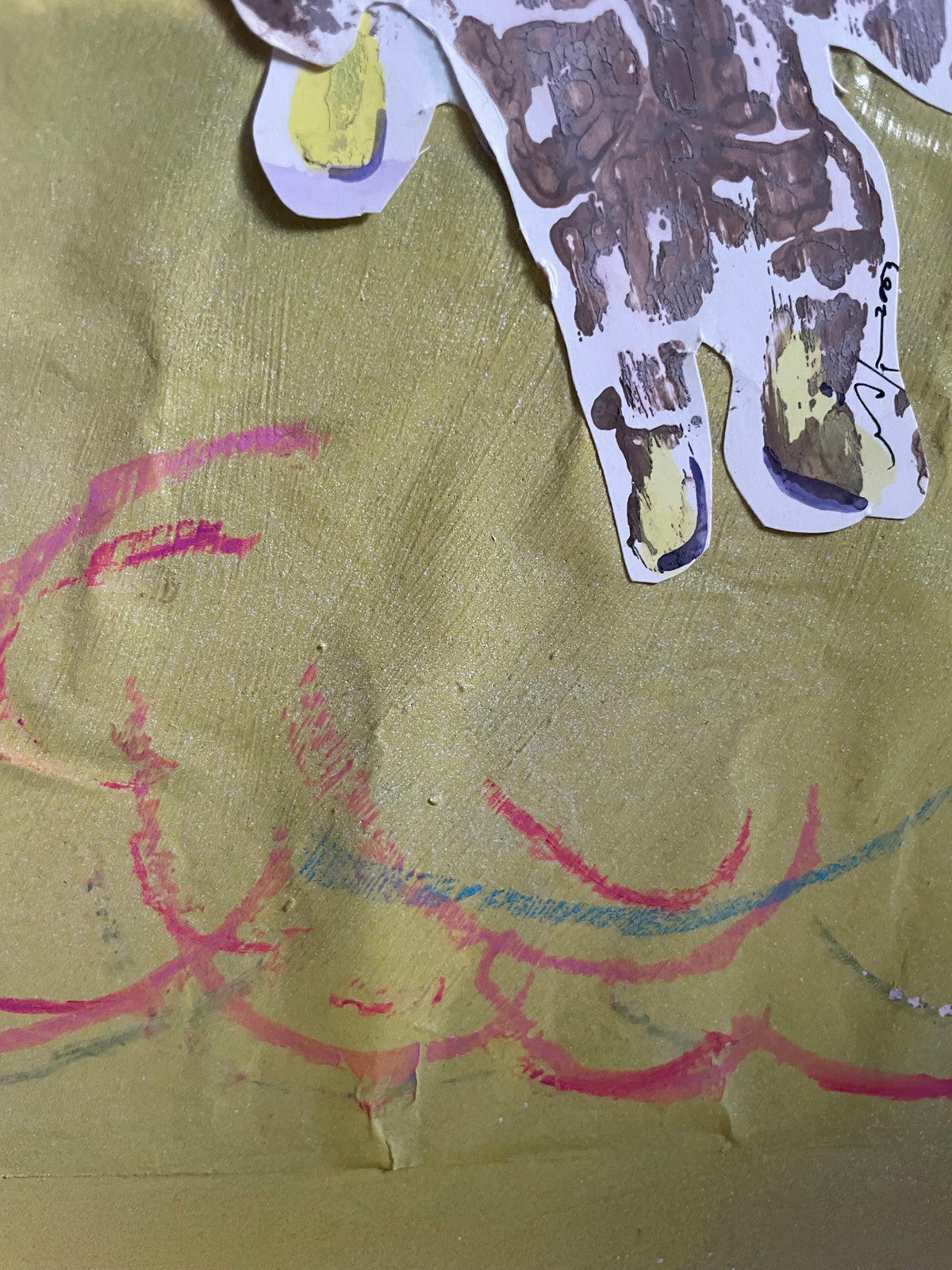 ‘At Play’ Original Mixed Media (2010) Collage by Milagros Melendez | art restoration vintage poster art gallery