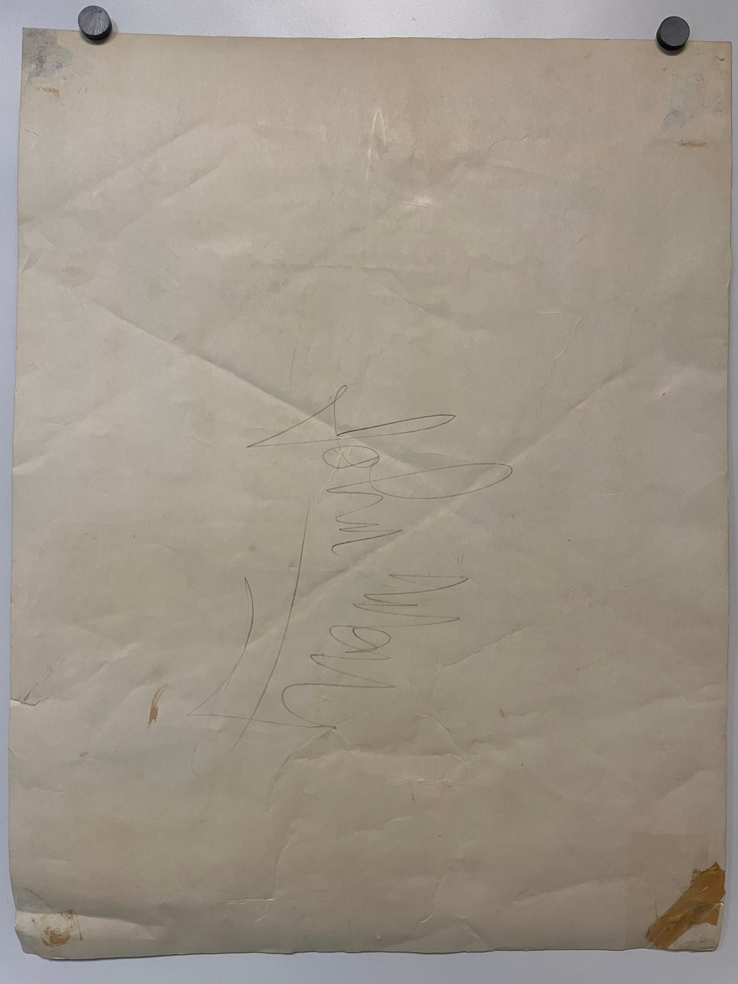 Castillo (flocado), póster vintage con luz negra, 1976