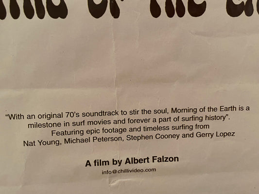 Morning of the Earth, vintage film poster for the remastered and re-released 1972 classic, 1998 - HAPPIEST KID FINDS - Museum-quality antique and vintage posters, original art, preservation and restoration