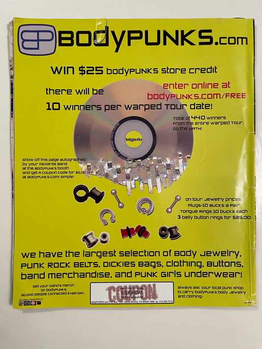 The Vans Warped Tour 2003 - Crash & Burn, event program - HAPPIEST KID FINDS - Museum-quality antique and vintage posters, original art, preservation and restoration