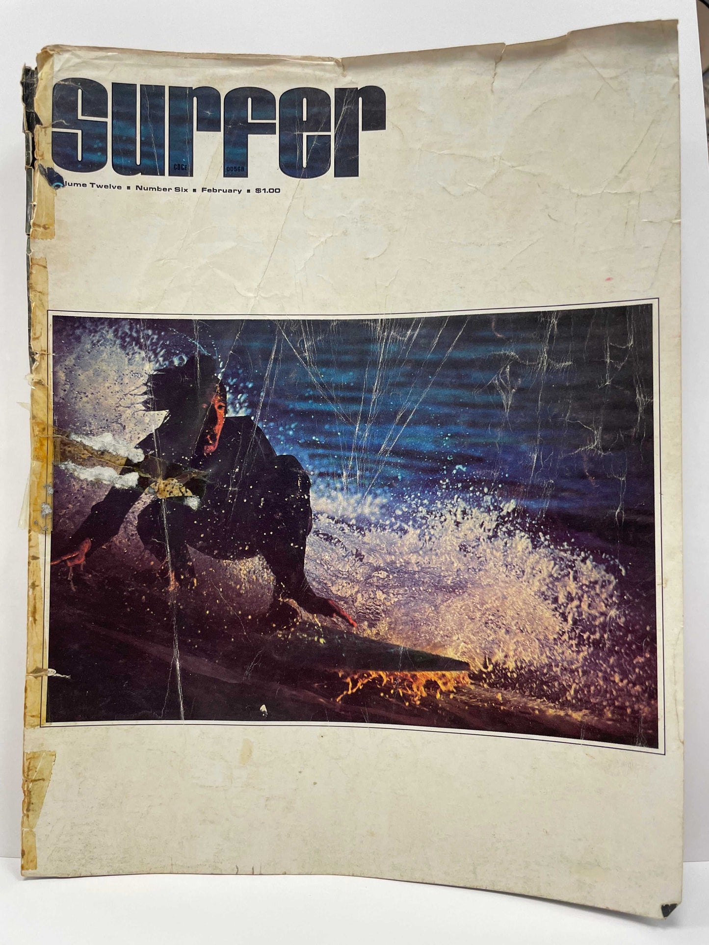 (back issue) vintage Surfer Magazine; Volume 12, No. 6, February 1972