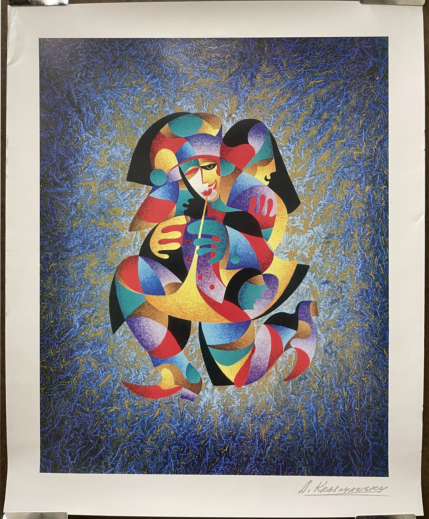 Anatole Krasnyansky, Play That Horn ll, original seriolithograph, 2014