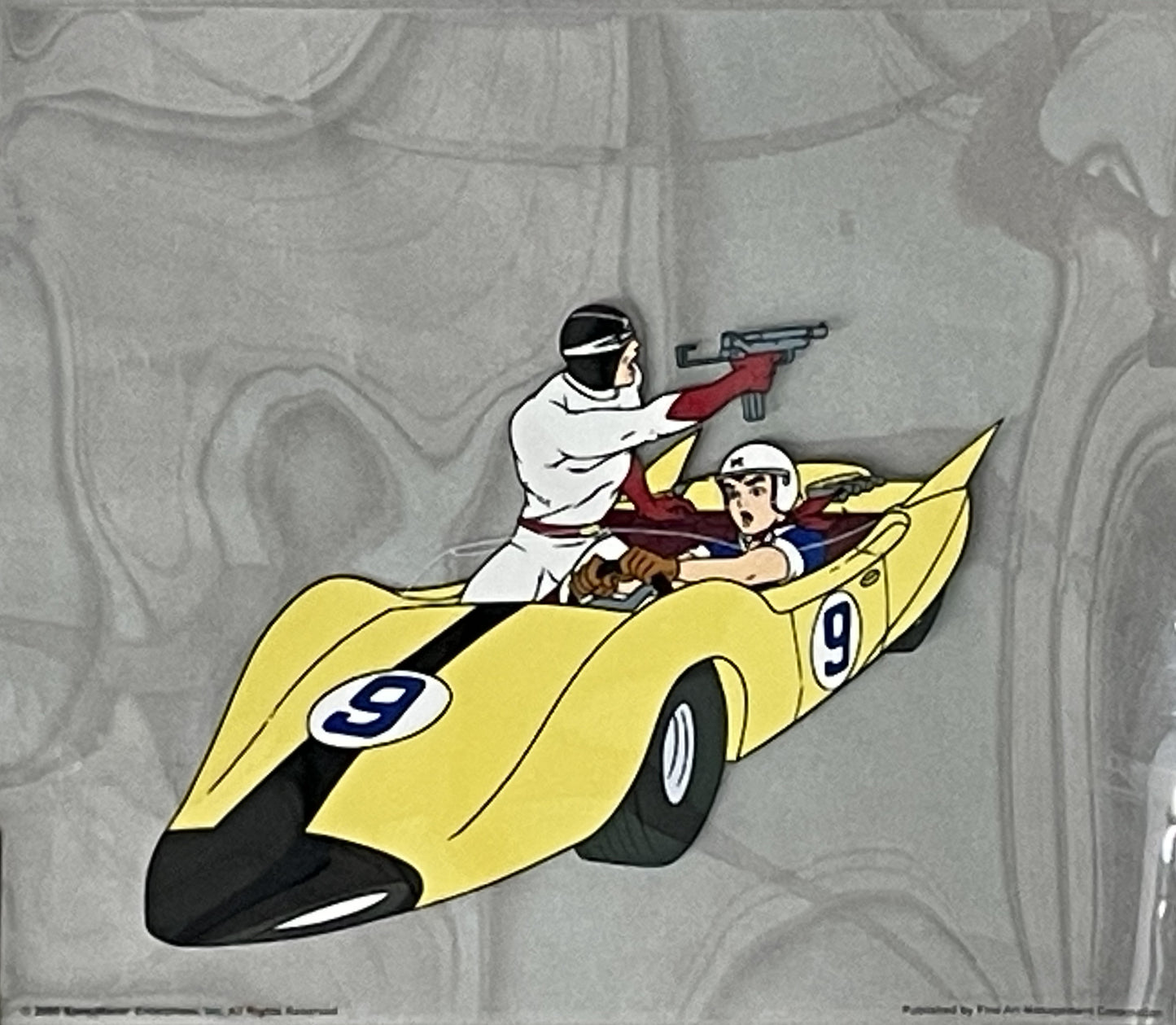 Speed Racer (animation cell with 3 backgrounds), 2000