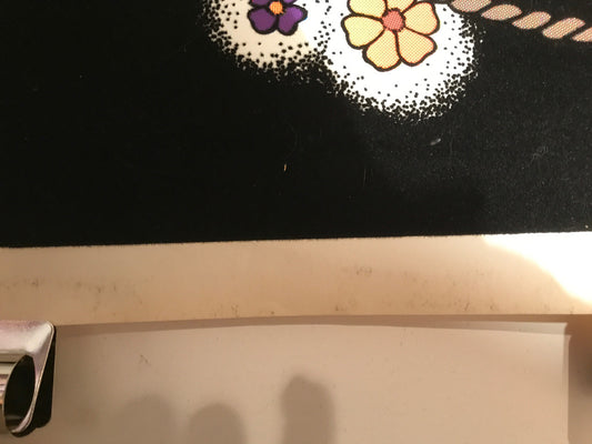 Jumping Bunny, vintage black light poster (flocked), 1976 - HAPPIEST KID FINDS - Museum-quality antique and vintage posters, original art, preservation and restoration