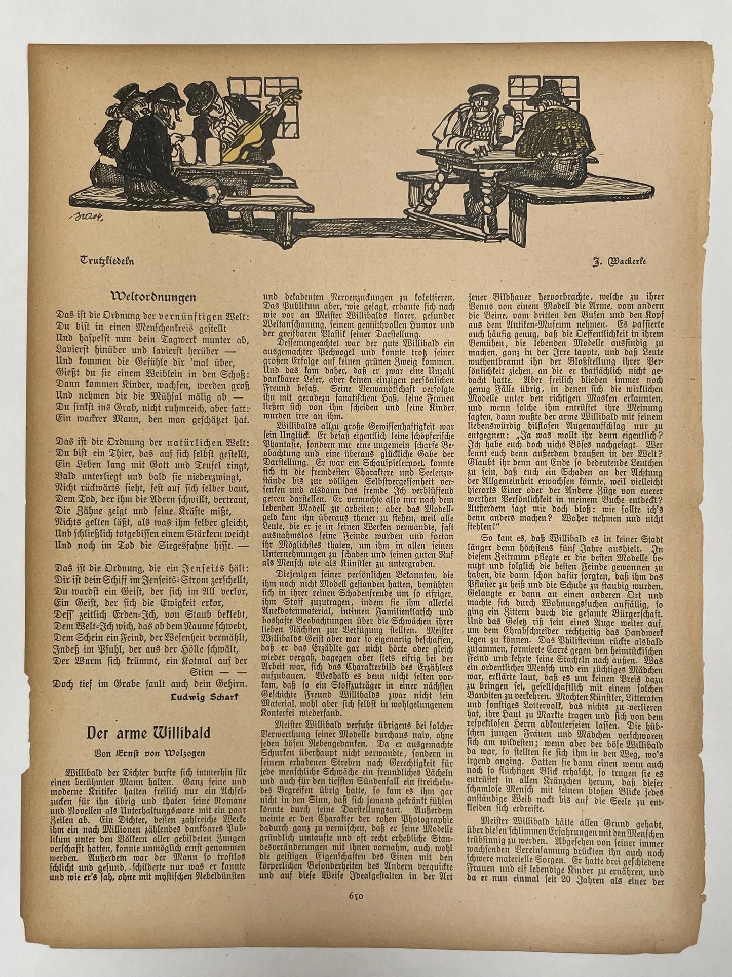JUGEND, antique publication cover, c.1905