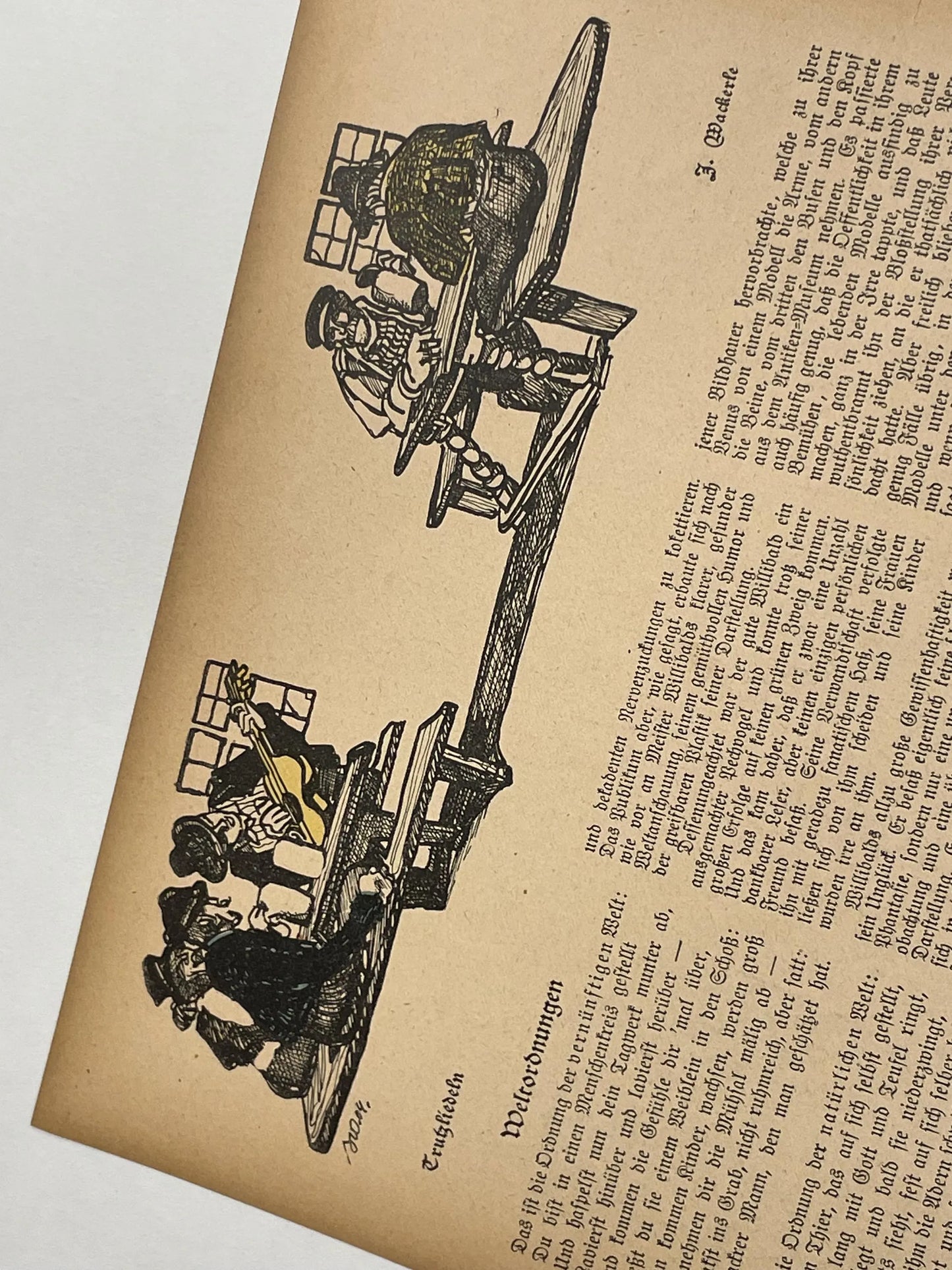 JUGEND, antique publication cover, c.1905