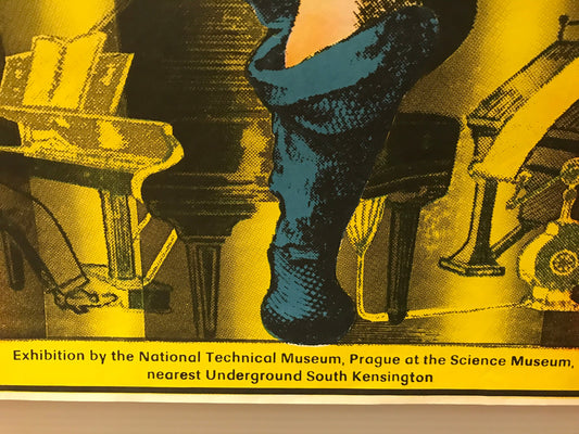 Music Boxes, Czech Museum / Art Exhibition, vintage poster, 1979 - HAPPIEST KID FINDS - Museum-quality antique and vintage posters, original art, preservation and restoration