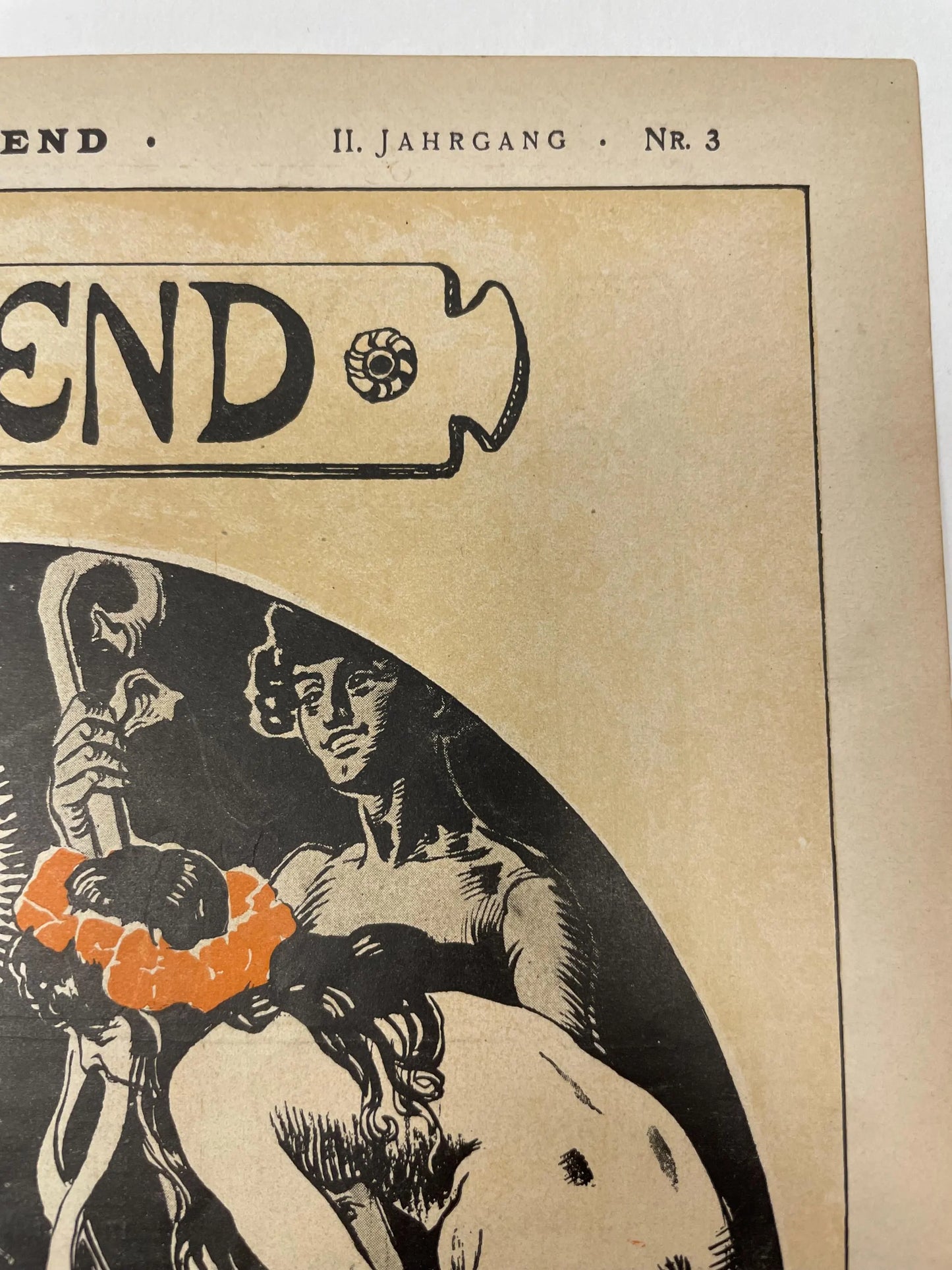 Nr.3 JUGEND, antique publication cover, January 16, 1897