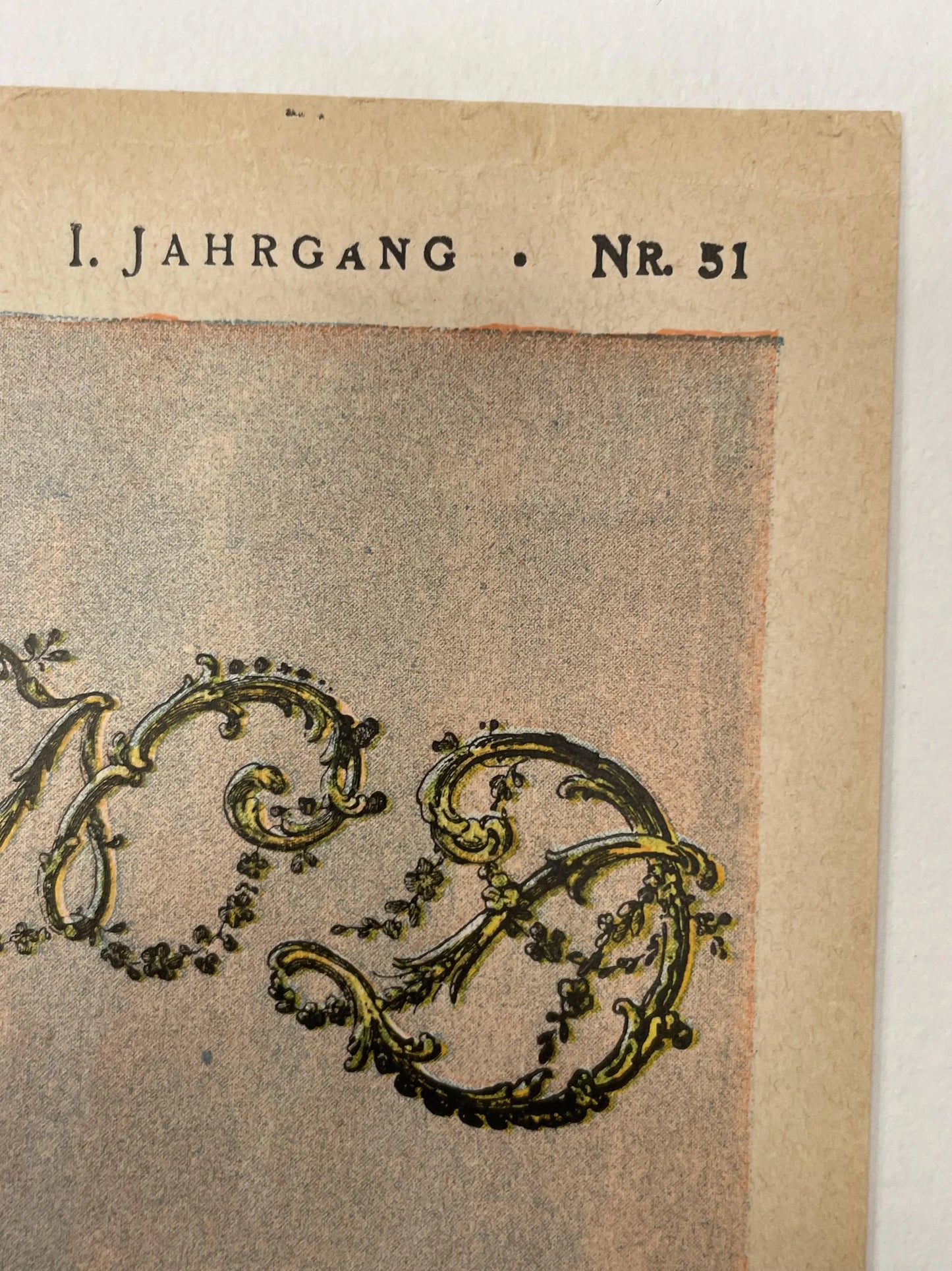 Nr.51 JUGEND, antique page from publication, December 19, 1896