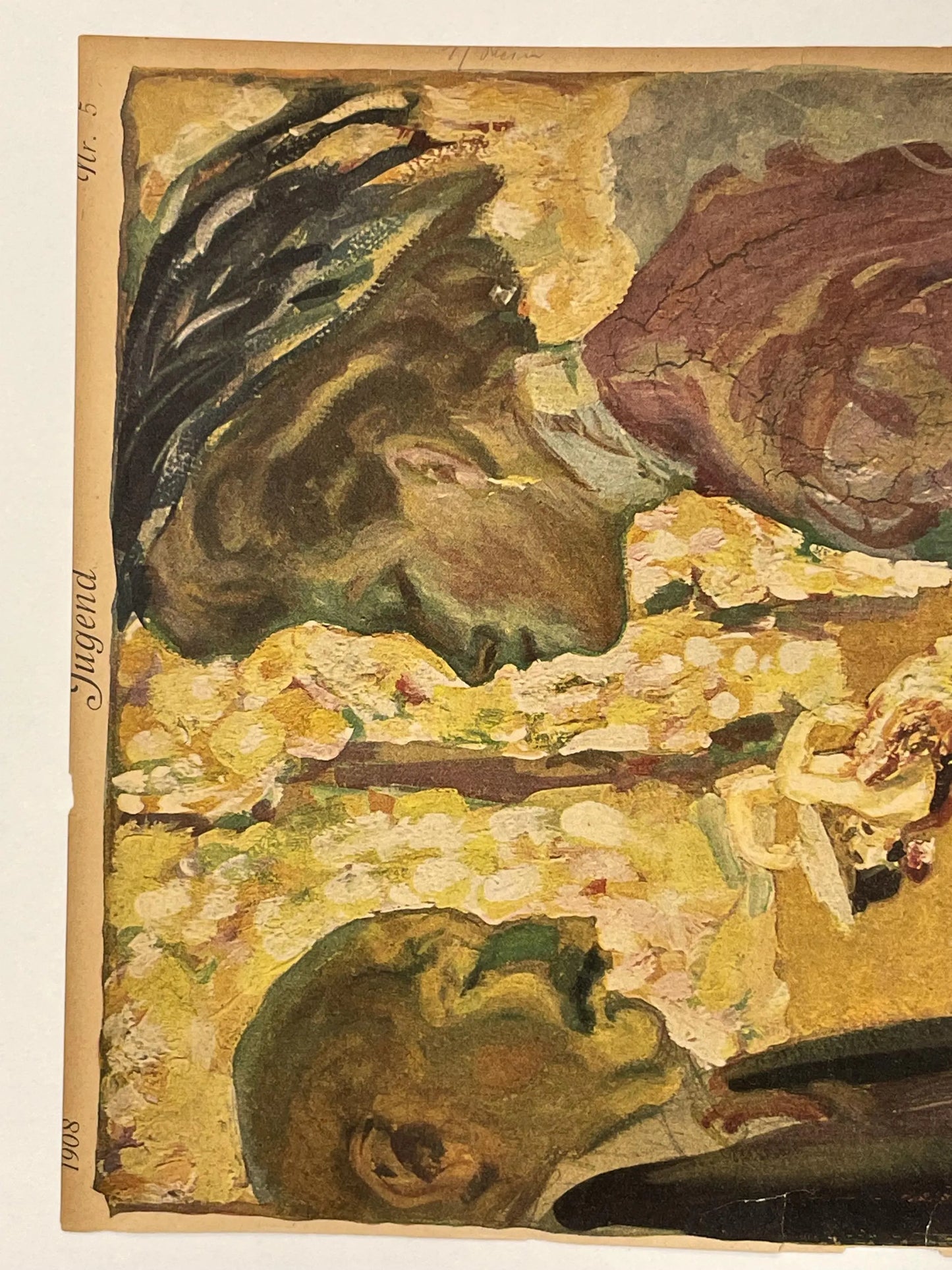 Nr.5 JUGEND, antique publication cover, 1908