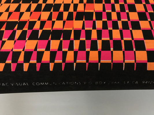 Energy, Geometric, vintage Op Art psychedelic poster by Nancy Parker, Wespac Communications, 1968 - HAPPIEST KID FINDS - Museum-quality antique and vintage posters, original art, preservation and restoration
