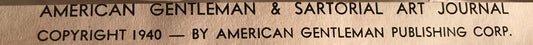 AMERICAN GENTLEMAN FASHIONS, Spring - Summer 1940 (5 prints) - HAPPIEST KID FINDS - Museum-quality antique and vintage posters, original art, preservation and restoration